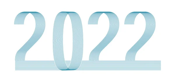 Καλή Χρονιά Γεωμετρική Γραμματοσειρά 2022 Απλό Μονόχρωμο Στυλιζαρισμένο Αριθμούς Εορταστική — Διανυσματικό Αρχείο