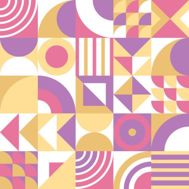 Vektör İskandinav deseni. Minimalist geometrik arkaplan. Basit yaz elementleri.