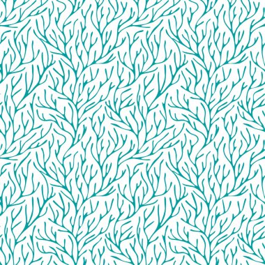 Şirin vektör doğal arka plan. Yeşil çizgili, pürüzsüz desen. Dal içeren tek renkli arkaplan