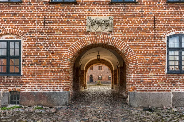 Entrada Para Castelo Holsteinborg Zelândia Dinamarca Agosto 2021Zealand Dinamarca Agosto — Fotografia de Stock
