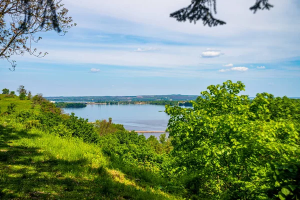 Veduta Del Fiume Dnieper Dalla Montagna Kanev — Foto Stock