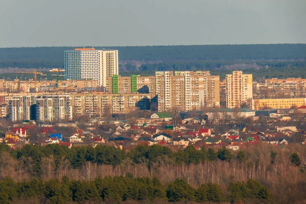 Blick Auf Das Linke Ufer Von Kiew Das Gebiet Der — Stockfoto