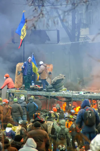 Kiev Oekraïne December 2013 Protest Centrale Straten Van Kiev Tegen — Stockfoto