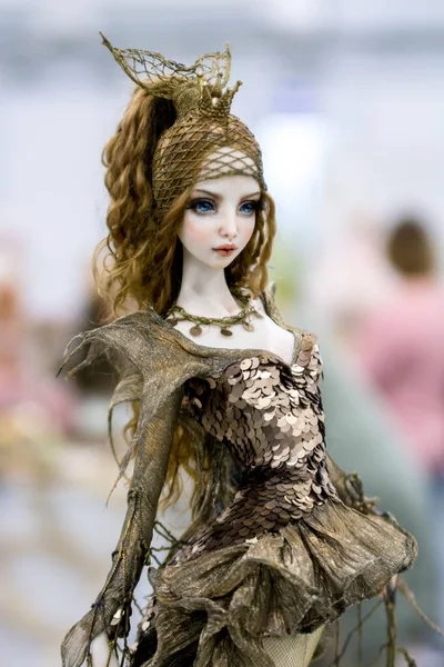 Kiev Ukraine September 2020 Doll Looks Real One Girl Short — Stock Photo, Image