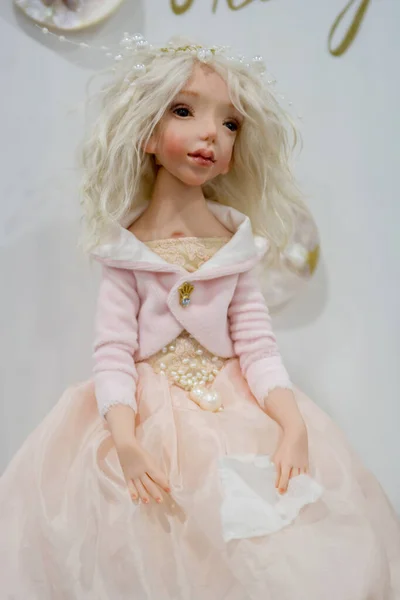 Kiev Ukraine September 2020 Author Doll Made Technique Realism Girl — Stockfoto