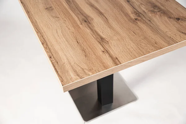 Table Metallomit Legs White Background — Stock fotografie