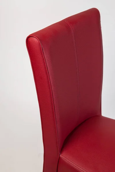 Poltronas Com Assento Couro Vermelho — Fotografia de Stock