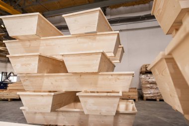 carpentry shop, making coffins in carpentry