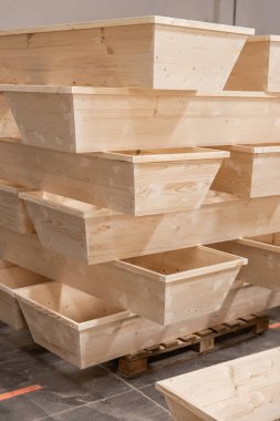 carpentry shop, making coffins in carpentry