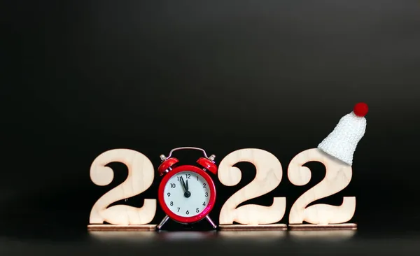 Mulţi Ani 2022 Banner Felicitări Rezoluții Anul Nou Dorințe Fericite — Fotografie, imagine de stoc