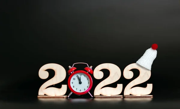 Feliz Ano Novo 2022 Banner Cartão Felicitações Antecedentes Para Resoluções Imagem De Stock