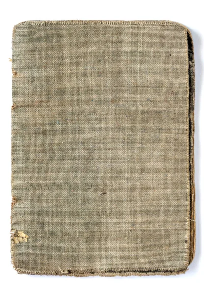 Old Book Notebook Worn Fabric Cover Vintage — Stock Fotó