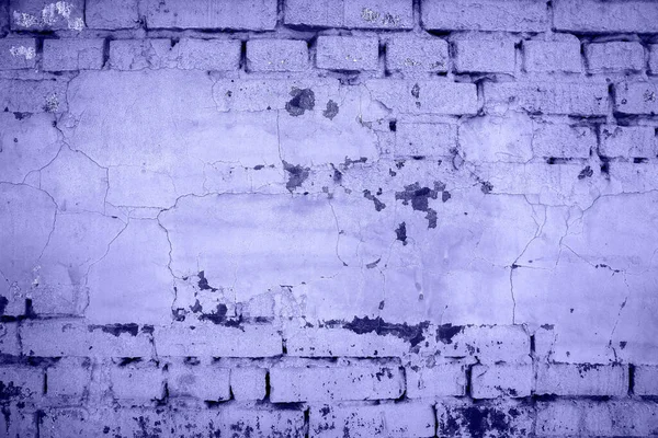 Brick wall painted with paint surface for background. Brick wall. Close-up. Old wall. — Stock Photo, Image