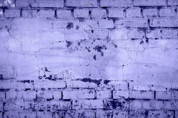 Кирпичная Стена Окрашена Цвет Фона Кирпичная Стена Крупный План Старая — стоковое фото