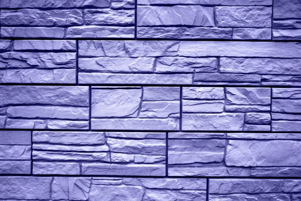 Achtergrond Van Blauwe Bakstenen Muur Van Blauwe Stenen Textuur Van — Stockfoto