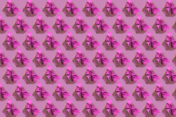 Абстрактний Фон Складається Подарункових Коробок Фіолетових Кольорах — стокове фото