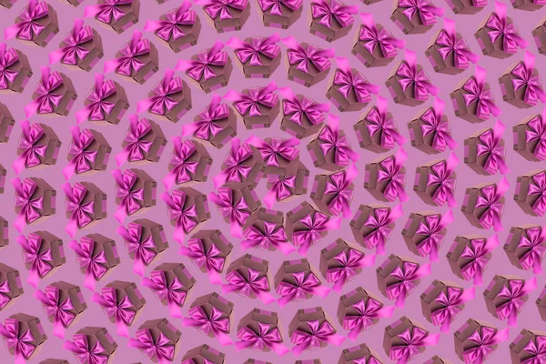 Абстрактний Фон Вигляді Спіралі Подарункових Коробок Фіолетових Тонах — стокове фото