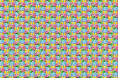 Banyo bombalarından oluşan soyut çok renkli doku arkaplanı