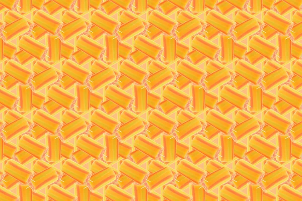 Абстрактний Текстурний Фон Складається Натуральних Смугастих Свічок Теплих Жовто Оранжевих — стокове фото