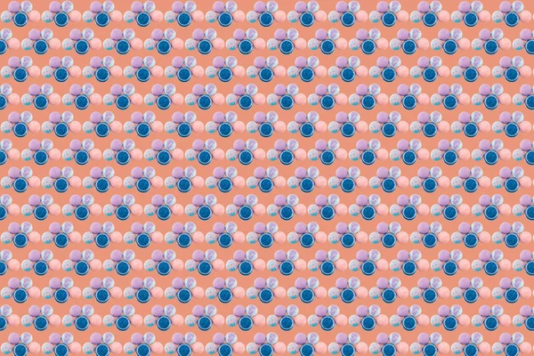 Абстрактний Симетричний Фон Плямистих Кульок Ванни Кораловому Кольоровому Фоні Косметична — стокове фото
