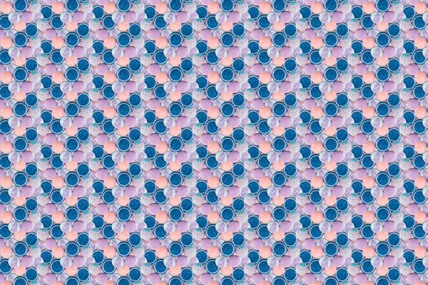 Абстрактний Текстурний Фон Складається Різних Кульок Ванни Синьо Рожевих Кольорах — стокове фото