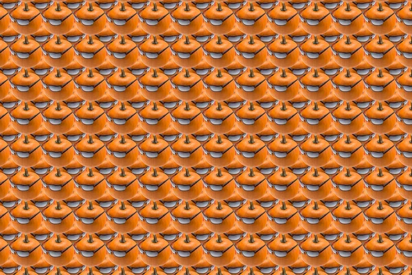 Abstract Textuur Achtergrond Samengesteld Uit Oranje Pompoenen Met Zonnebril Warme — Stockfoto