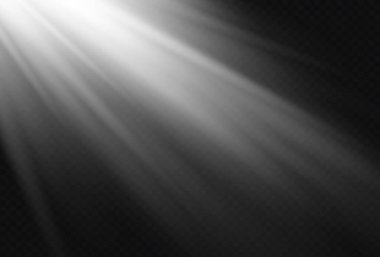 Şeffaf güneş ışığı özel lens flaş efekti