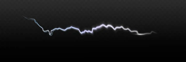 Relâmpago Relâmpago Cor Azul Durante Uma Tempestade Noturna Energia Elétrica —  Vetores de Stock