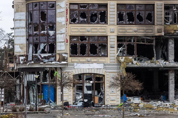 Irpin Kyev Region Ukraine 2022 Cities Ukraine Russian Occupation Destroyed — Stock Photo, Image