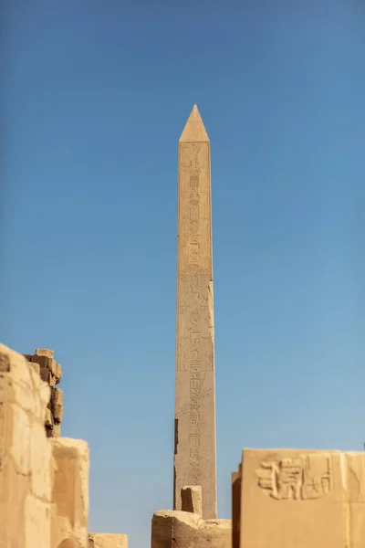 Different Hieroglyphs Walls Columns Karnak Temple Karnak Temple Largest Complex — 스톡 사진