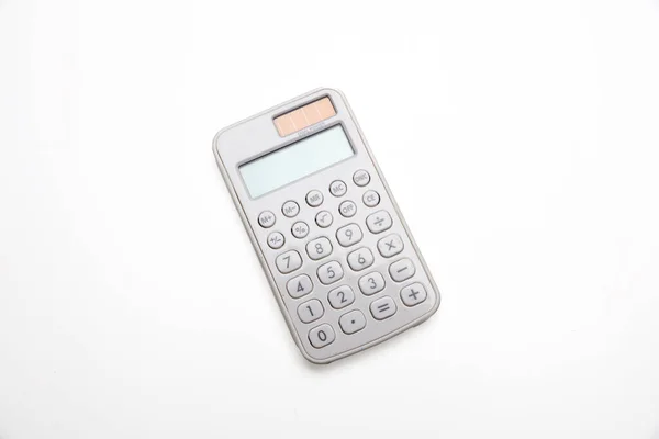 Calculator Blank Display Isolated Cutout White Background Account Tax Calculate — Fotografia de Stock