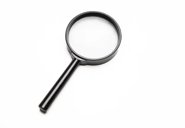 Magnifying Glass Magnify Tool Isolated Cutout White Background Loupe Black — Stok fotoğraf