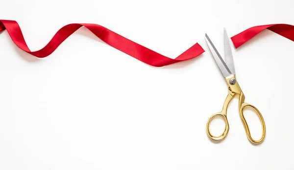 Inaugural Invitation Template Ribbon Cut Grand Opening New Business Launch — Stock Photo, Image