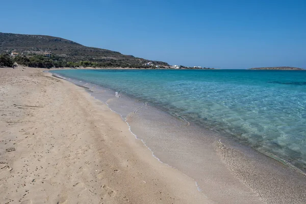 Sandy Beach Elafonisos Greek Island Greece Sea Water Calm Turquoise — Stock Photo, Image