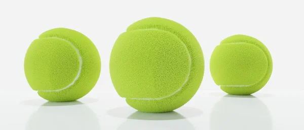 Podium Gagnant Tennis Concept Championnat Trois Balles Sport Taille Différente — Photo