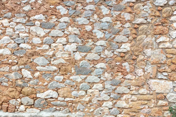 Stone Wall Texture Background Old Stonewall Traditional Pattern Building Facade — Zdjęcie stockowe