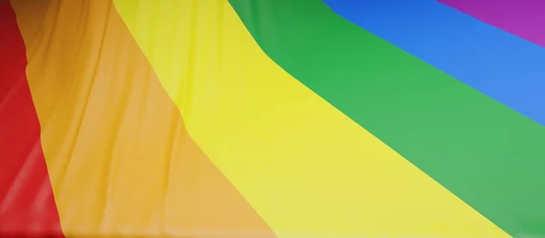 Σημαία Rainbow Λοατ Σημάδι Gay Σύμβολο Υπερηφάνειας Υφή Φόντου Κορυφαία — Φωτογραφία Αρχείου