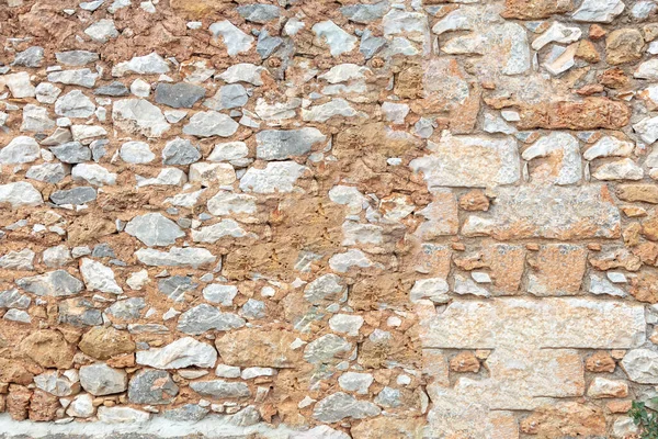 Stone Wall Texture Background Old Stonewall Traditional Pattern Building Facade — Zdjęcie stockowe