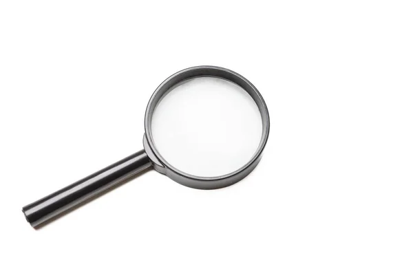 Magnifying Glass Magnify Tool Isolated Cutout White Background Loupe Black — Zdjęcie stockowe