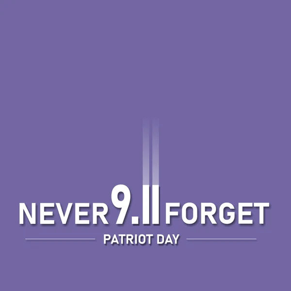 911 Сша Никогда Забудут Вспомни Сентября 2001 Года Шаблон Плаката — стоковое фото