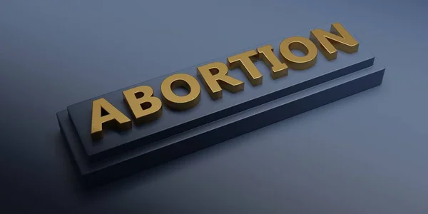 Abortion Legal Illegal Yes Human Rights Social Issue Gold Letters — Φωτογραφία Αρχείου