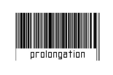 Dijitalleştirme kavramı. Altında yazı olan siyah yatay çizgilerin barkodu.