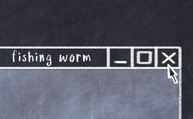 Tarayıcı penceresini manşet solucanıyla kapatıyorum. Tebeşir çizimi. Sorunlarla başa çıkma kavramı