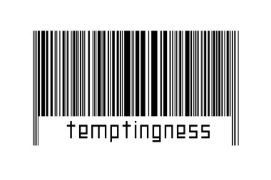 Beyaz arkaplanda barkod ve altında yazıtlar var. Ticaret ve küreselleşme kavramı