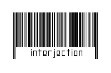 Beyaz arkaplanda barkod ve aşağıda yazım aralığı var. Ticaret ve küreselleşme kavramı