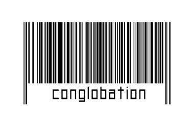 Dijitalleştirme kavramı. Altında yazıt holdingi olan siyah yatay çizgilerin barkodu.