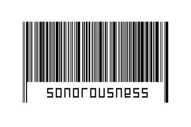 Dijitalleştirme kavramı. Altında yazıtlar bulunan siyah yatay çizgilerin barkodu.