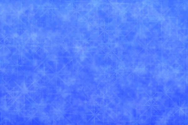 Blauer Abstrakter Defokussierter Hintergrund Sternförmiges Bokeh Muster — Stockfoto