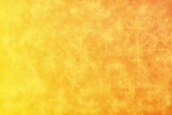 Warm Schöne Orange Und Gelbe Hintergrund Mit Sternmuster Und Bokeh — Stockfoto