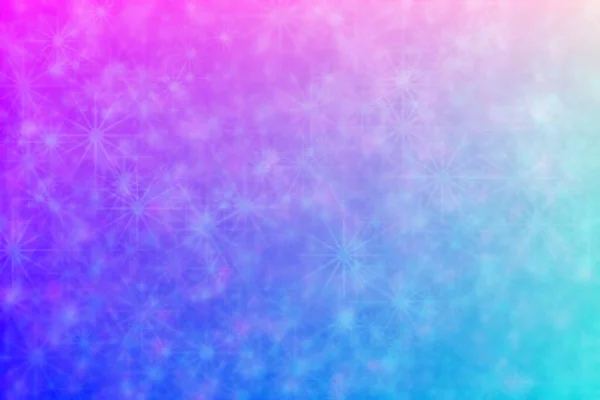 Bright Pink Light Blue Abstract Background Star Shaped Bokeh — Stock Photo, Image
